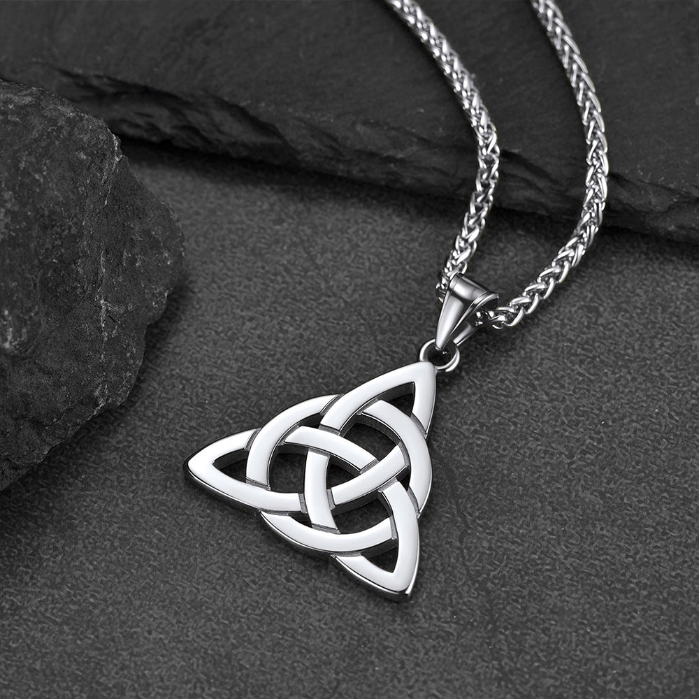 Irish Celtic Knot Necklace for in Stainless Steel