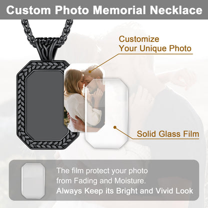 Customized Picture Dog Tag Necklace Photo Pendant for