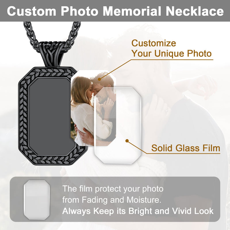 Customized Picture Dog Tag Necklace Photo Pendant for