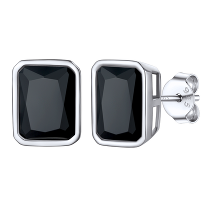 Flash Sterling Silver Stud Earrings for