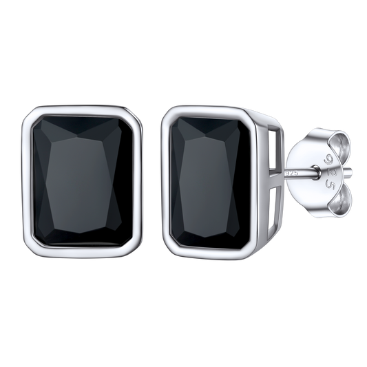 Flash Sterling Silver Stud Earrings for