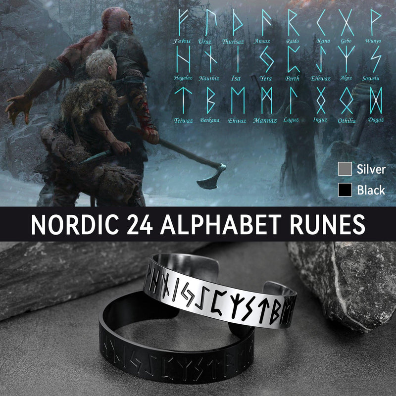 Viking Cuff Bangle Bracelet for