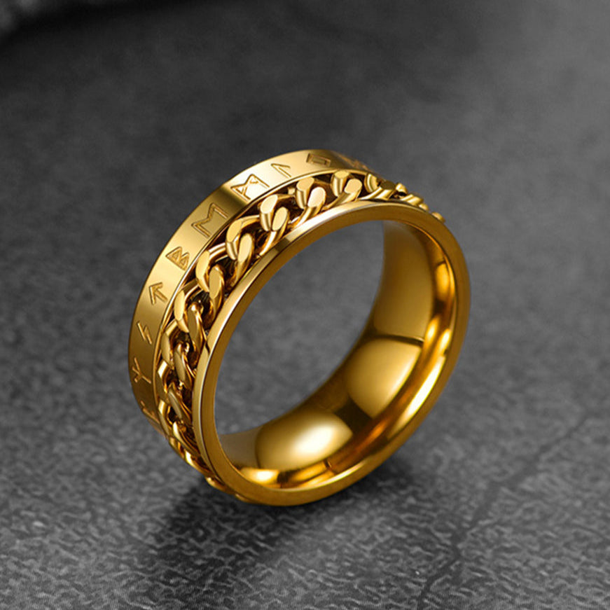 Viking Spinner Fidget Anxiety Ring for