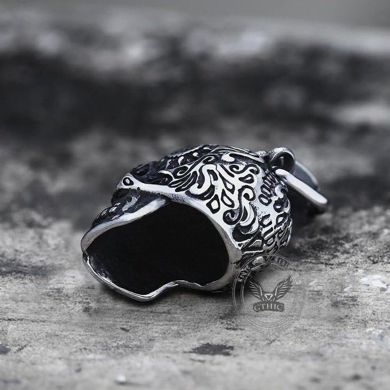 Cross Sugar Skull Pendant