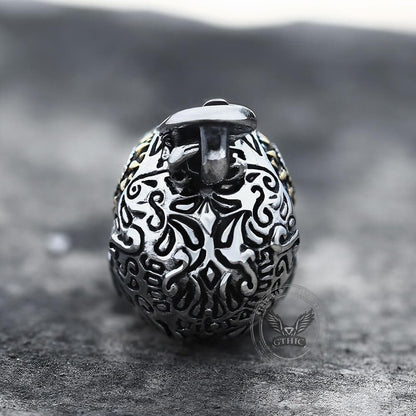 Cross Sugar Skull Pendant