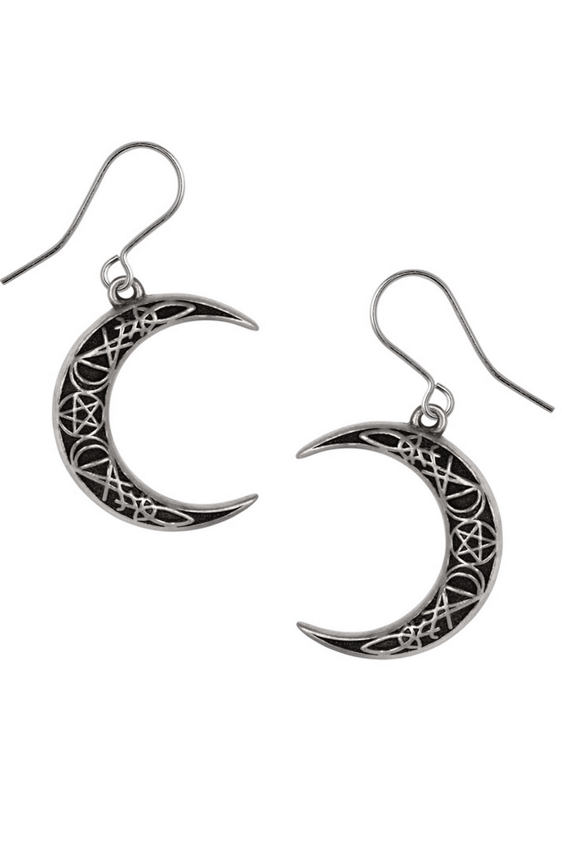 A Pact With a Prince Moon Sigil Dropper Earrings