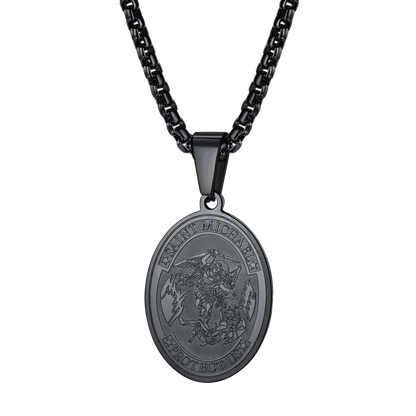 Archangel Michael Medal Pendant Necklace
