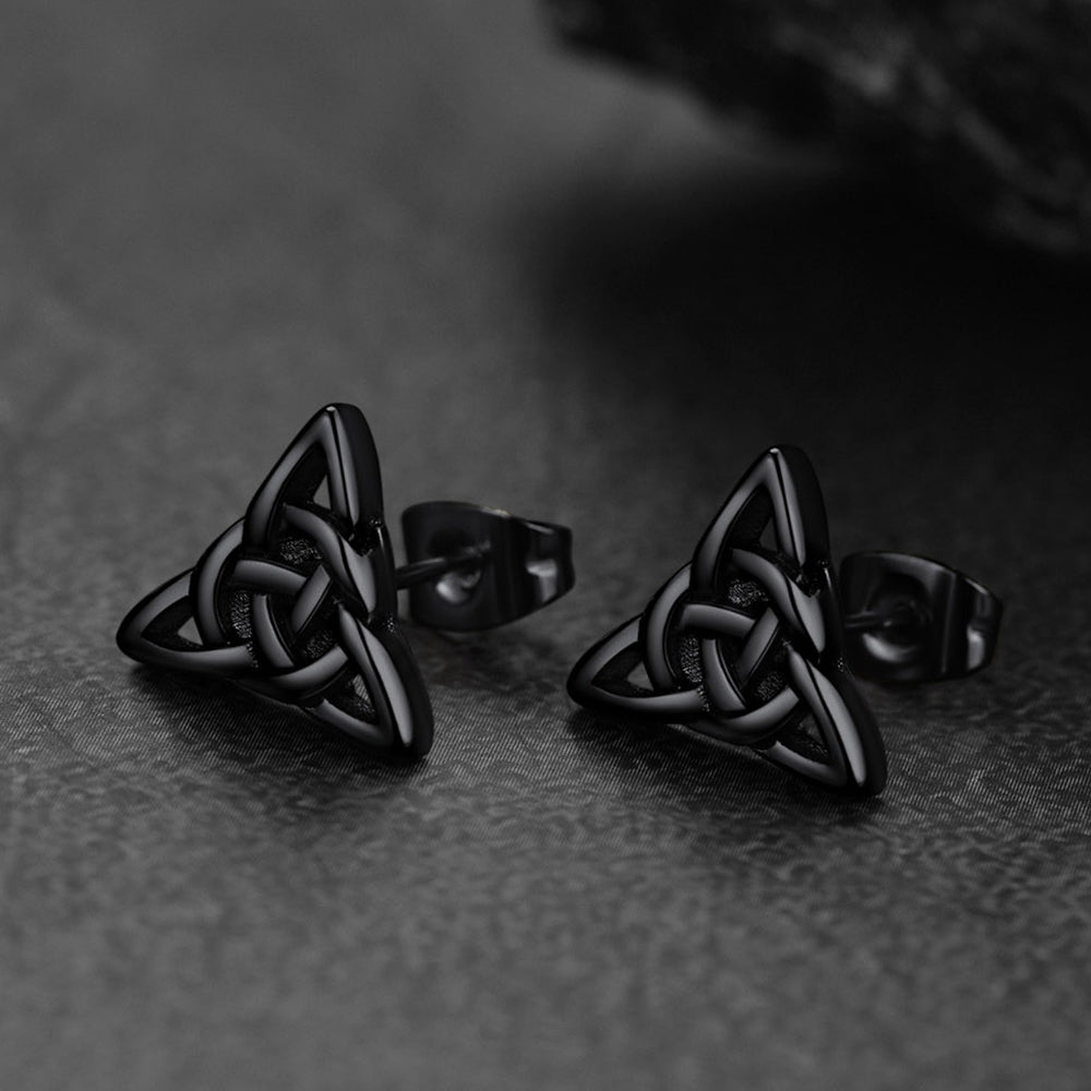 Celtic Knot Stud Earrings for
