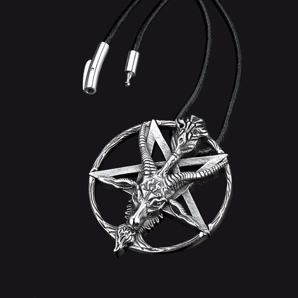 Satanic Baphomet Goat Pentagram Necklace