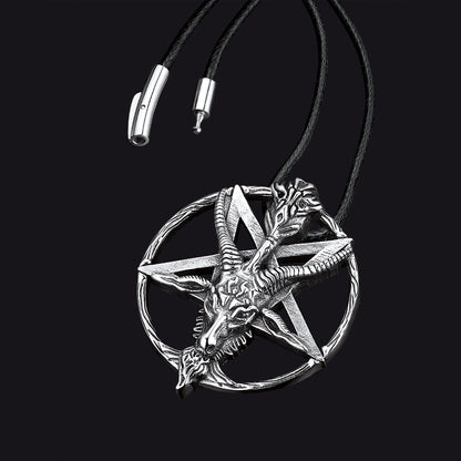 Satanic Baphomet Goat Pentagram Necklace