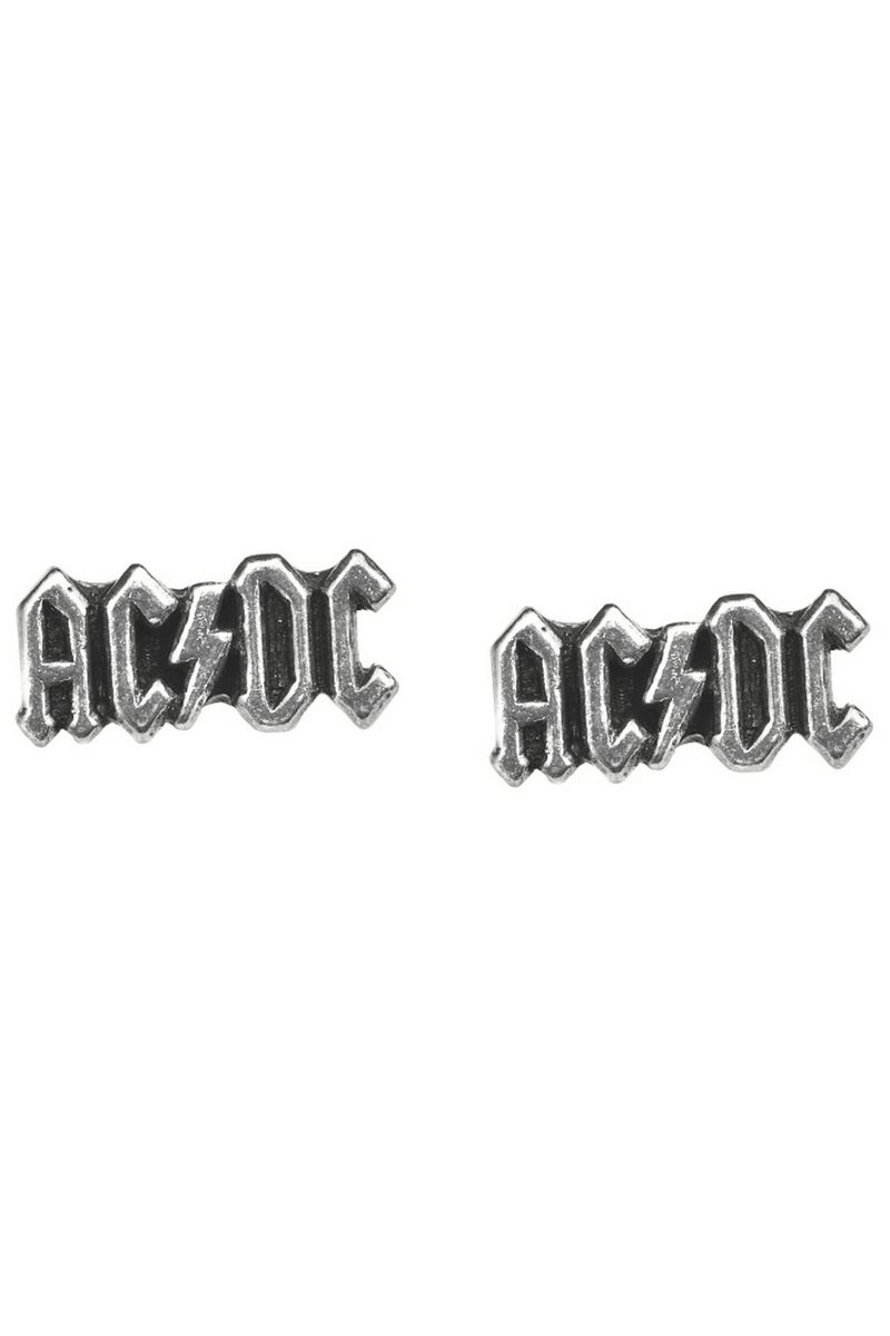Ac/dc Let There Be Rock Lightning Bolt Stud Earrings