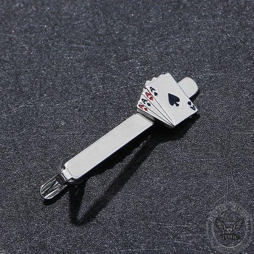 Ace Poker Card Alloy Tie Clip