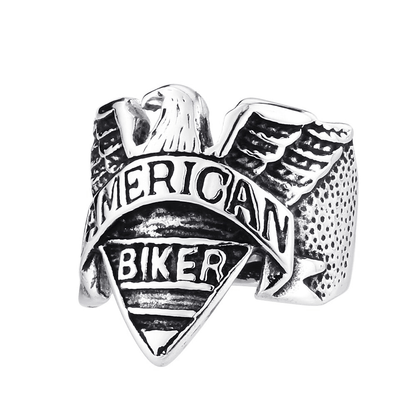 American Biker Eagle Ring / Stainless Steel Rock / Personality Signet Jewelry