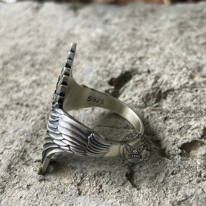 Angel Descends Sterling Silver Ring