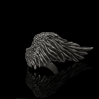 Angel Wing Sterling Silver Ring