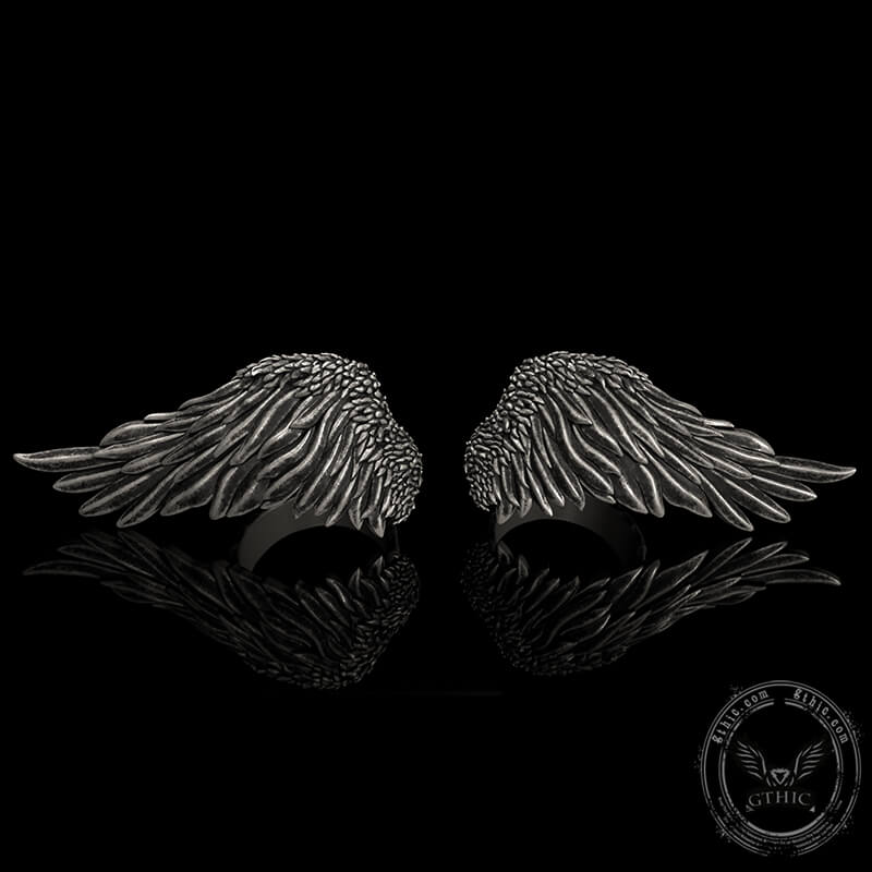 Angel Wing Sterling Silver Ring
