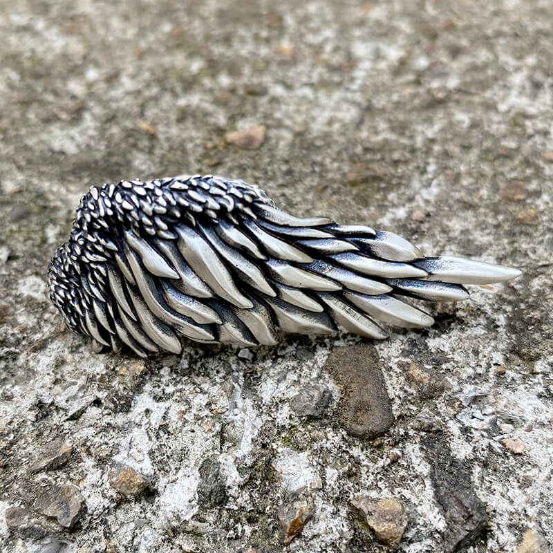 Angel Wing Sterling Silver Ring