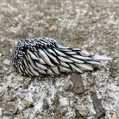 Angel Wing Sterling Silver Ring
