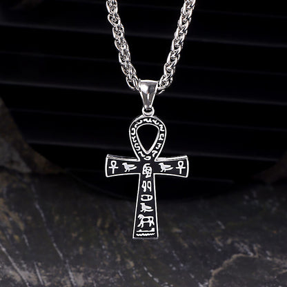 Ankh Cross Ancient Egyptian Symbol Stainless Steel Pendant