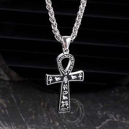 Ankh Cross Ancient Egyptian Symbol Stainless Steel Pendant