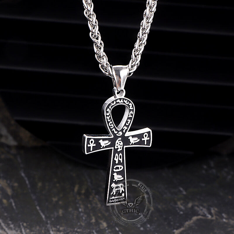 Ankh Cross Ancient Egyptian Symbol Stainless Steel Pendant