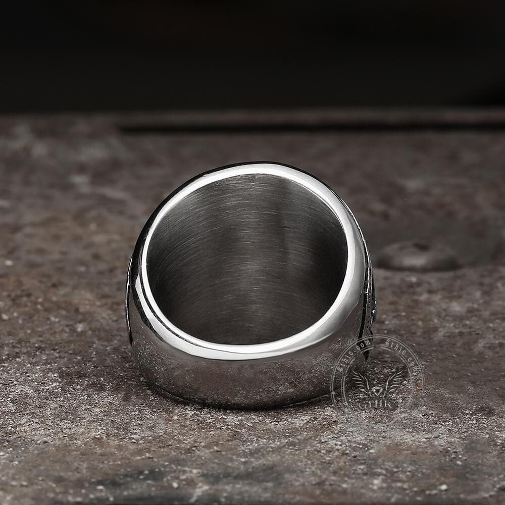 Ankh Key of Life Stainless Steel Egyptian Ring