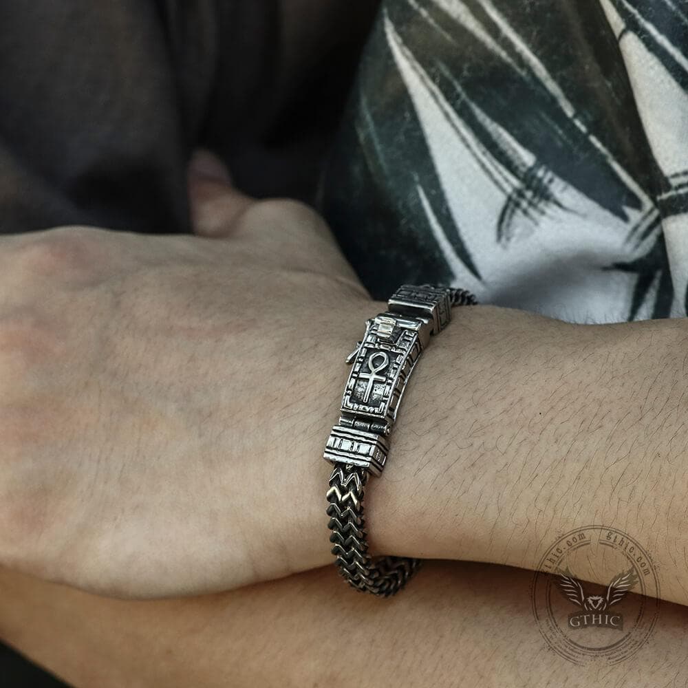Ankh Stainless Steel Bracelet