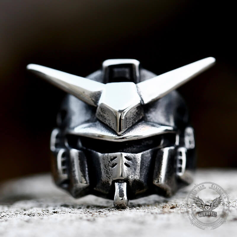 Armor Helmet Sterling Silver Ring