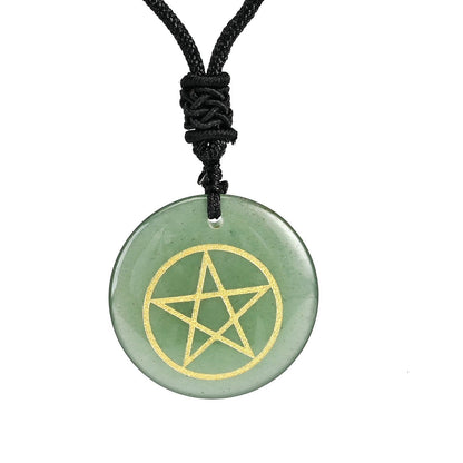 Natural Crystals Pentacle Necklace