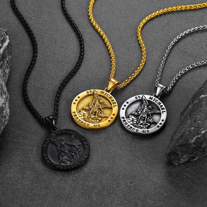 Archangel St. Michael Pendant Necklace for