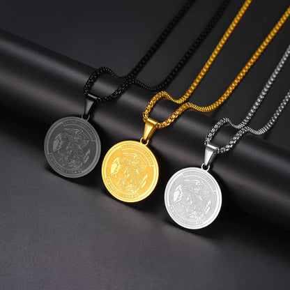 Catholic St. Michael Necklace Medal for