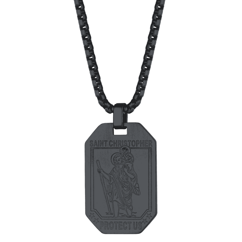 St. Christopher Dog Tag Necklace for