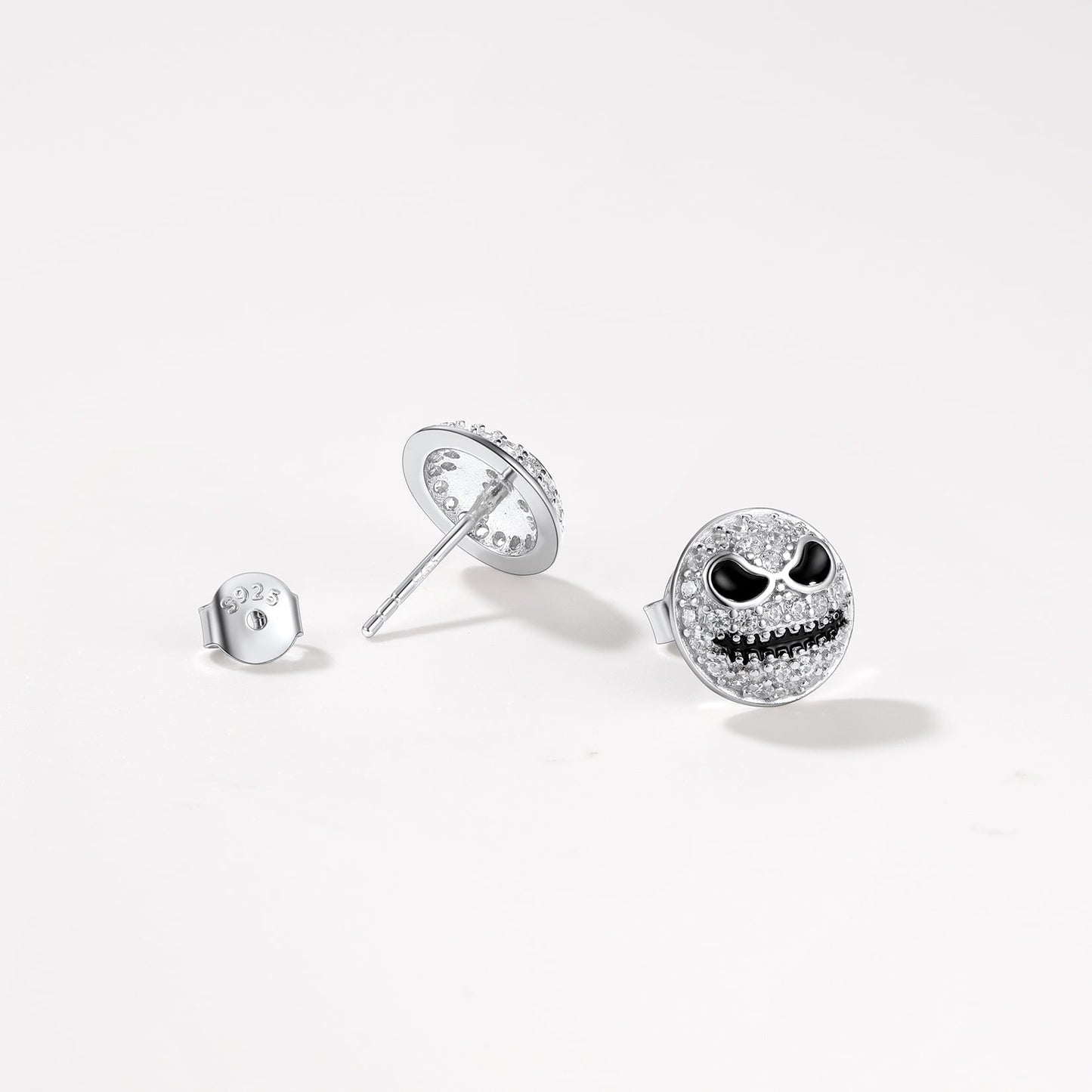 Halloween Jack Skellington Earrings for in Sterling Silver