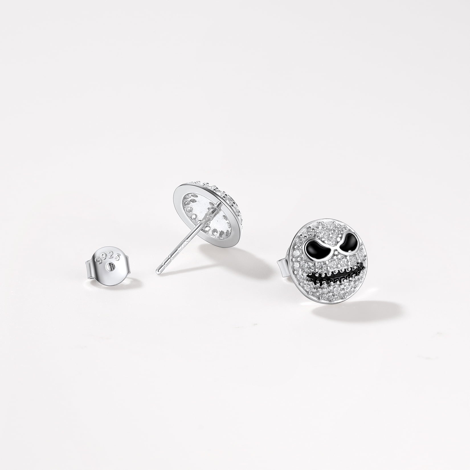 Halloween Jack Skellington Earrings for in Sterling Silver