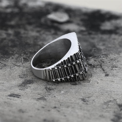 Barque Sailing Ship Stainless Steel Marine Ring