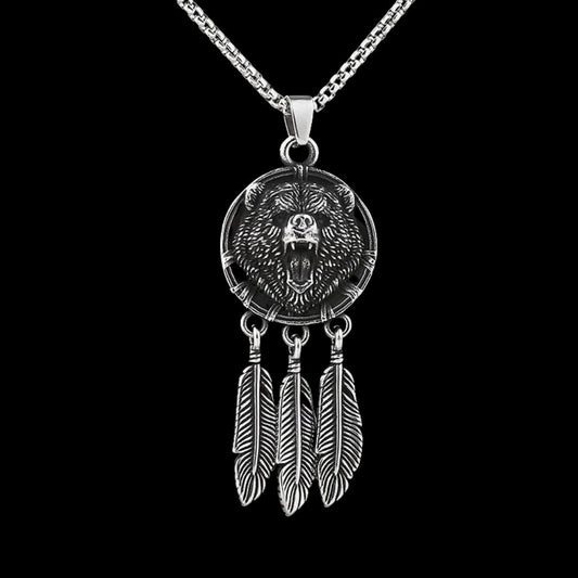 Bear Dreamcatcher Pendant