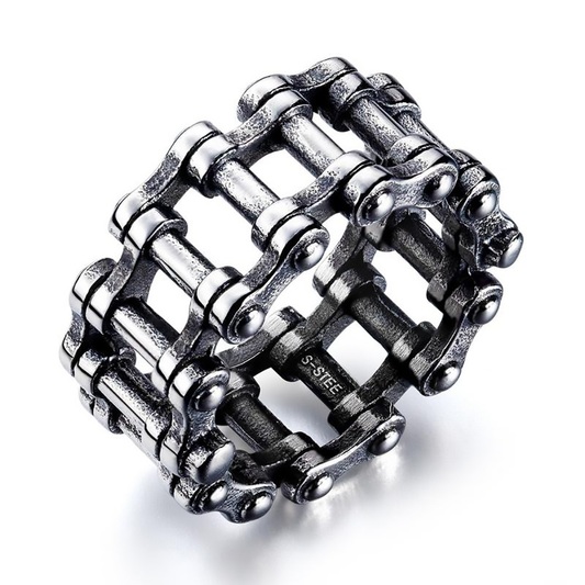 Biker's Stainless Steel Chain Ring / Punk Rock Jewlery for and