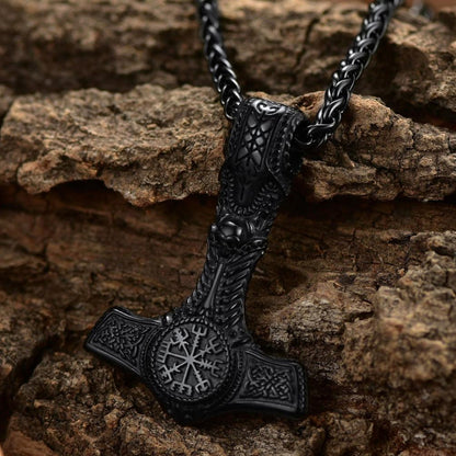 Viking Thor's Hammer Mjolnir Necklace Pendant for
