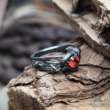 Branch Sterling Silver Cz Stone Ring