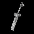 Broken Engraved Sword Pendant