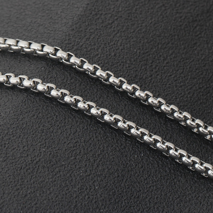 Bullet Shape Pendant Necklace Engraved With Sculls / Alternative Jewelry