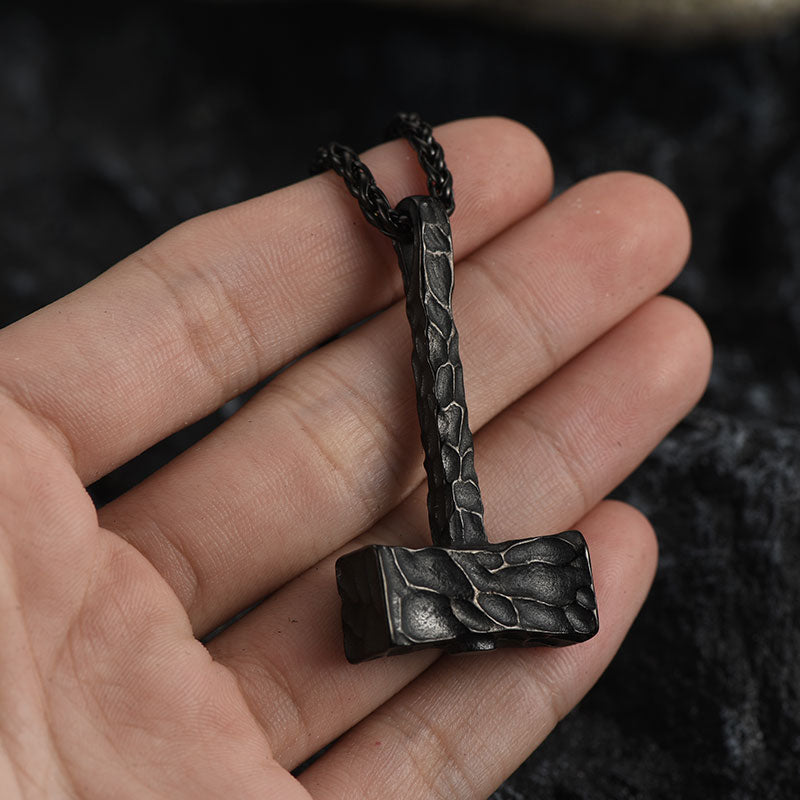 Viking Mjolnir Thor's Hammer Necklace for
