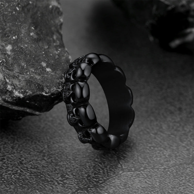 Gothic Punk Skull Ring for Stainless Steel