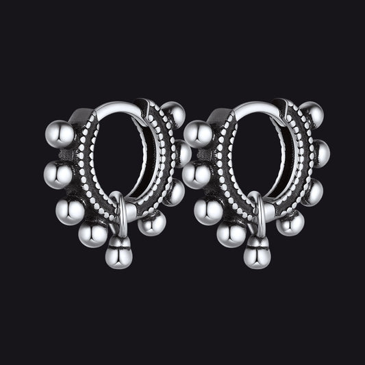 Sterling Silver Cartilage Huggie Hoop Earrings for