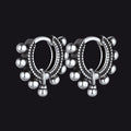 Sterling Silver Cartilage Huggie Hoop Earrings for
