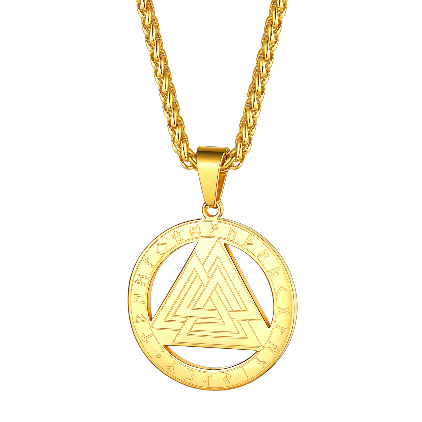 Faithheart Viking Rune Valknut Necklace for