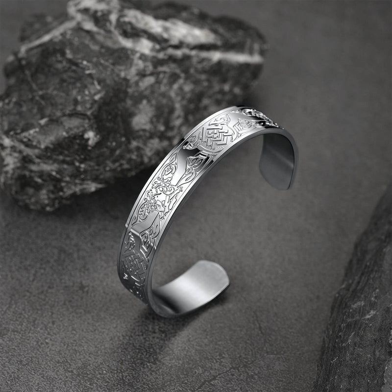 Custom Celtic Knot Cuff Bracelet Bangle for