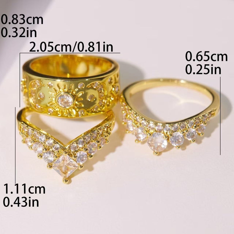 Eclipse of Light & Shadow Ritual Ring Set
