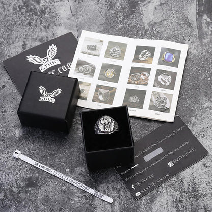 Celtic Cross Knot Stainless Steel Ring