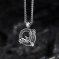 Celtic Knot Raven Pure Tin Viking Necklace